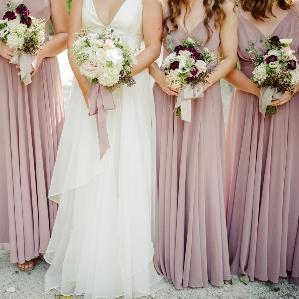 BHLDN "Eva" Bridesmaid Dress in Mauve